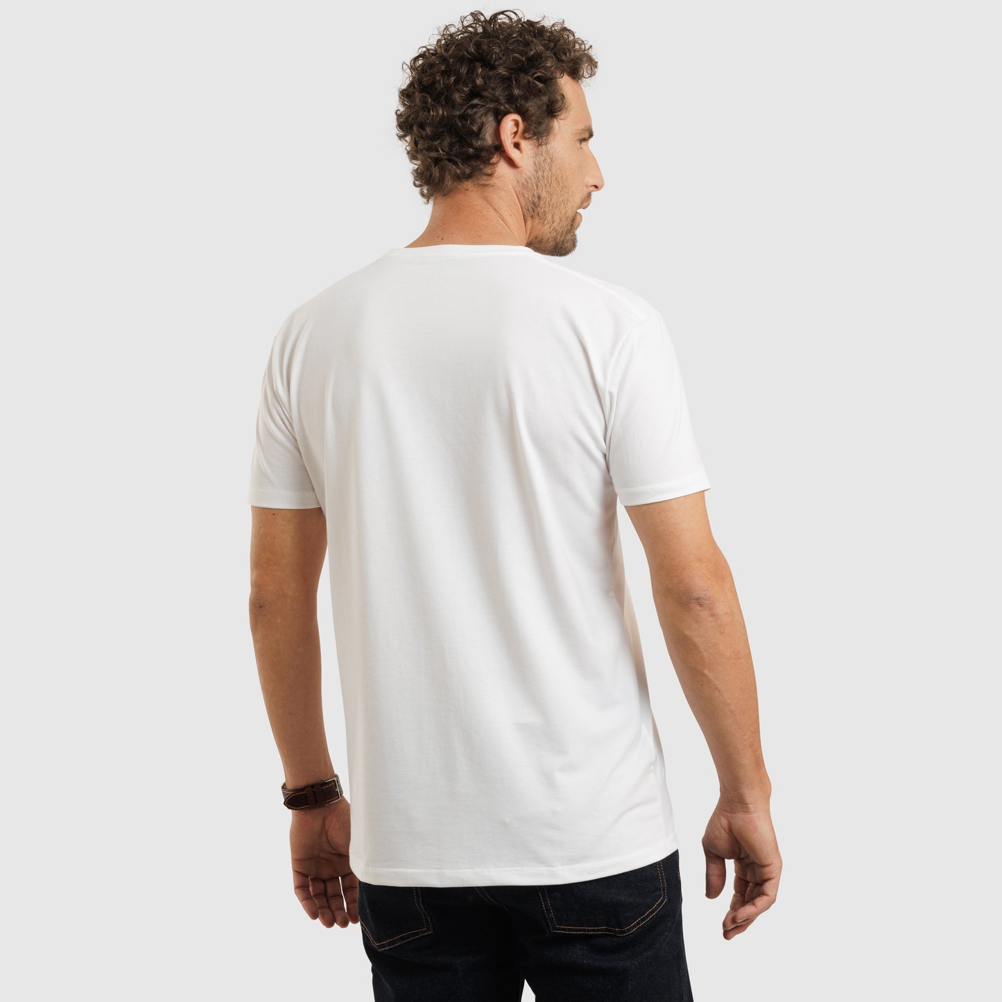 Crew Neck Straight Hem White /77025