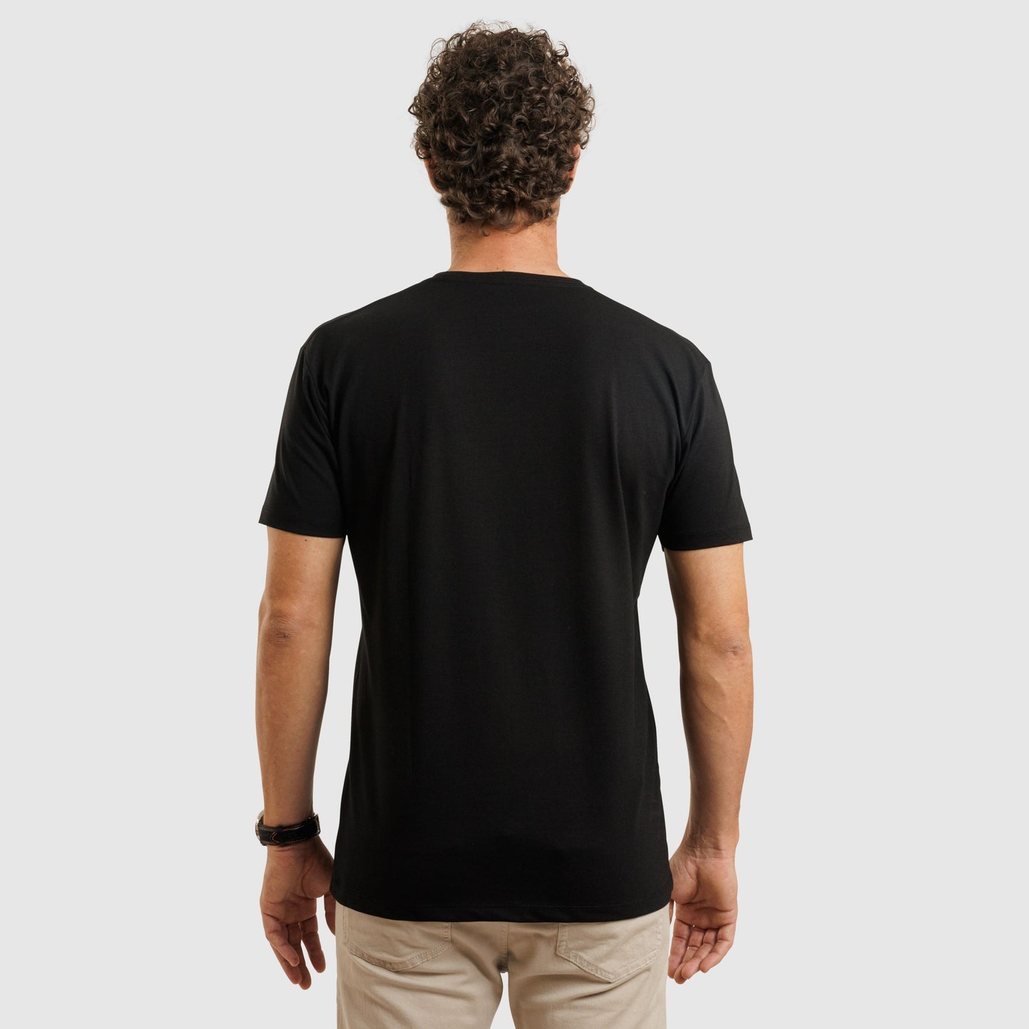 Crew Neck Straight Hem Black /77025