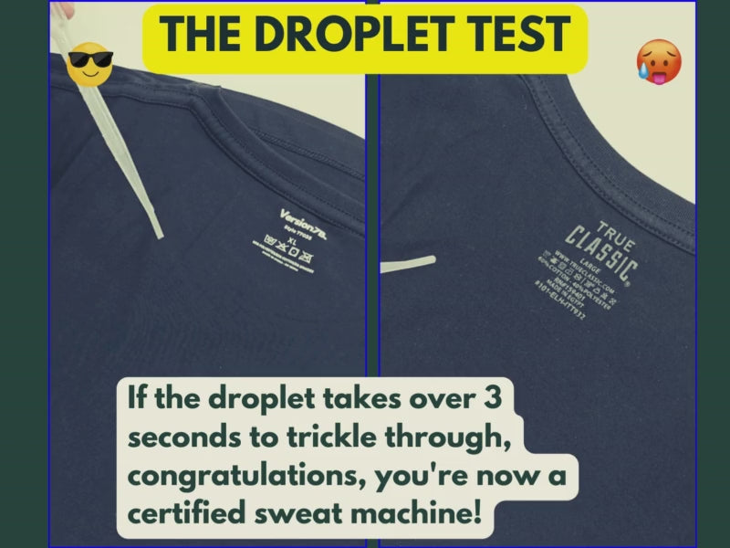 The moisture wicking test